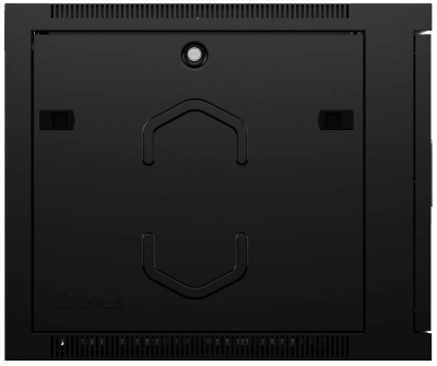 Шкаф коммутационный Cabeus (SH-05F-6U60/45-BK) настенный 6U 600x450мм пер.дв.стекл 60кг черный 390мм 16кг 220град. 368мм IP20 сталь