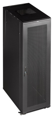 Шкаф коммутационный Lanmaster (TWT-CBB-18U-6X10-G1) напольный 18U 600x1000мм пер.дв.стекл 2 бок.пан. металл 800кг черный 62кг 988мм IP20 металл