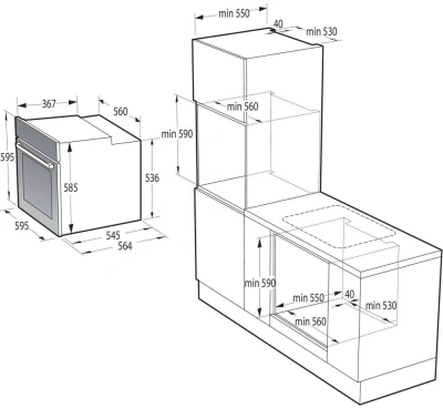 Духовой шкаф Электрический Gorenje BOS67372CLI бежевый