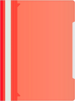 Папка-скоросшиватель Бюрократ -PS-K20RED A4 прозрач.верх.лист карм.на лиц.стор. пластик красный 0.12/0.16