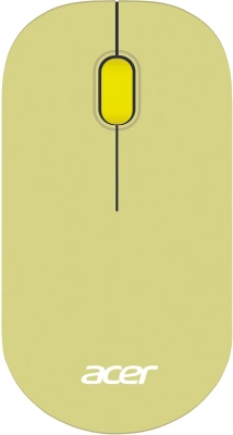 Мышь Acer OMR205 зеленый/желтый оптическая 1200dpi беспров. USB для ноутбука 3but (ZL.MCEEE.02J)