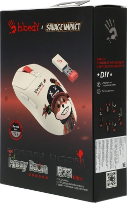 Мышь A4Tech Bloody R72 Ultra Proxy Boom бежевый оптическая 20000dpi беспров. USB-C 6but (R72 ULTRA)