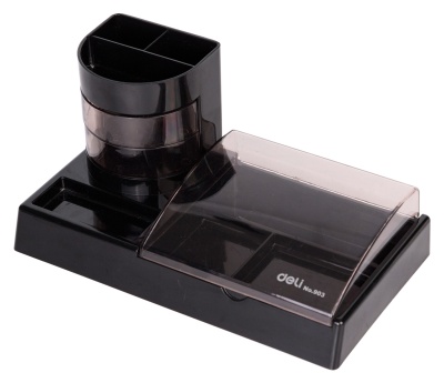 Настольный набор Deli E38254 (16 предметов) пластик черный