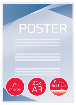 Пленка для ламинирования GBC 75мкм A3 (25шт) глянцевая 426x303мм 3740486