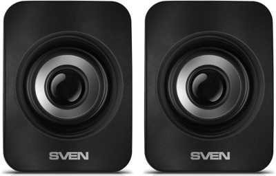Колонки Sven 130 2.0 черный 6Вт портативные