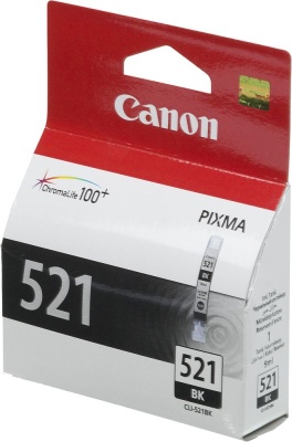 Картридж струйный Canon CLI-521BK 2933B004/001 черный для Canon iP3600/4600/MP540/620/630/980