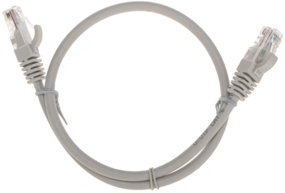 Патч-корд Rexant 02-0290-05 U/UTP RJ-45 вил.-вилка RJ-45 кат.6 0.5м серый LSZH