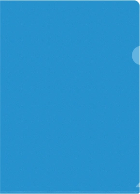 Папка-уголок Silwerhof SE-E120/BLU тисненый A4 пластик 0.12мм синий