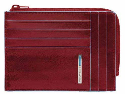 Чехол для кредитных карт Piquadro Blue Square PU1243B2R/R красный натур.кожа