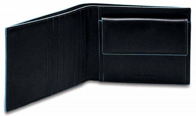 Кошелек мужской Piquadro Blue Square PU1239B2R/N черный натур.кожа