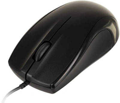 Мышь Оклик 185V2 черный оптическая 1200dpi USB для ноутбука 3but (1185962)