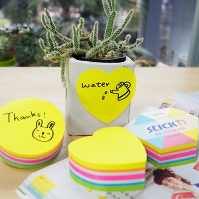 Блок самоклеящийся бумажный Stick`n 21827 61x70мм 250лист. неон ассорти "гексагон"