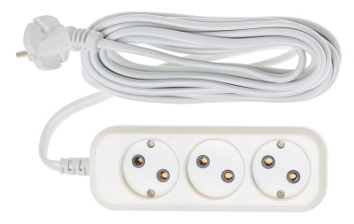 Сетевой удлинитель Buro BU-PSL3.5/W 5м (3 розетки) белый (пакет ПЭ)