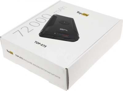 Мобильный аккумулятор TopON TOP-X73 72000mAh QC3.0/PD3.0/Qi 180W 5A USB-A/2xUSB-C беспров.зар. черный (103073)
