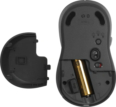 Мышь Logitech M750 L Large графитовый оптическая 4000dpi беспров. BT/Radio USB 5but (910-006266)