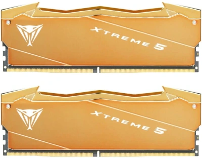 Память DDR5 2x16GB 8000MHz Patriot VXA532G8038K Viper Xtreme 5 Aurum RTL Gaming PC5-64000 CL38 DIMM UDIMM 288-pin 1.4В с радиатором Ret