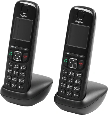 Р/Телефон Dect Gigaset AS690A Trio черный (труб. в компл.:3шт) автооветчик АОН