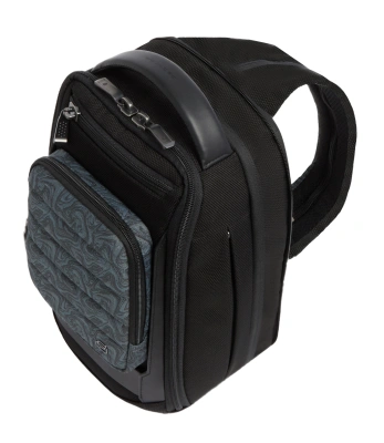 Рюкзак слинг мужской Piquadro Oberon CA7277W150/BLUS темно-синий нейлон/натур.кожа