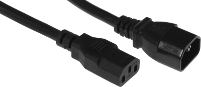 Шнур питания ITK PC-C13C14-5M C13-С14 проводник.:3x1.5мм2 5м 230В 10А (упак.:1шт) черный