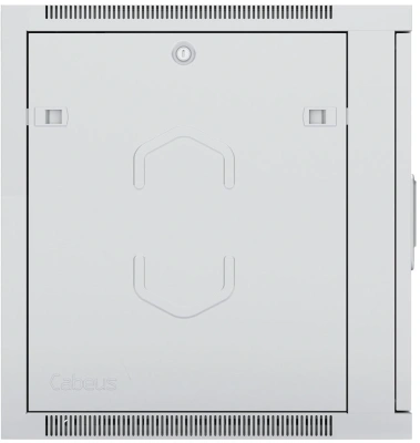 Шкаф коммутационный Cabeus (SH-05F-6U60/35) настенный 6U 600x350мм пер.дв.стекл 60кг серый 290мм 14кг 220град. 368мм IP20 сталь