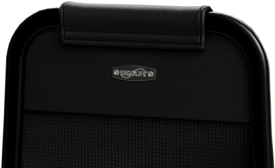 Кресло Метта ErgoLife Set 16 черный сиденье черный сет./экокожа с подголов. крестов. сталь хром