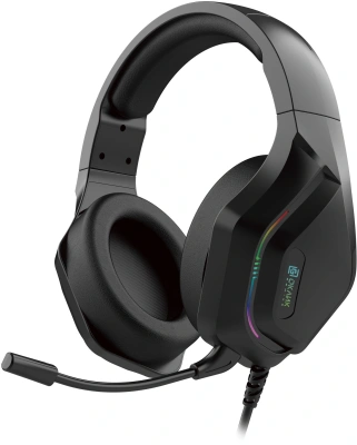 Наушники с микрофоном Оклик HS-L600G черный 2.2м мониторные USB оголовье (1939588)