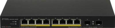 Коммутатор Zyxel GS1100-10HP-EU0102F 8x1Гбит/с 2SFP 8PoE+ 130W неуправляемый
