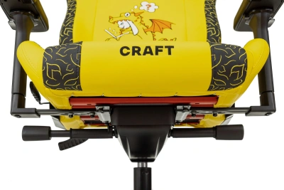 Кресло игровое Knight Craft Dragon желтый экокожа с подголов. крестов. металл