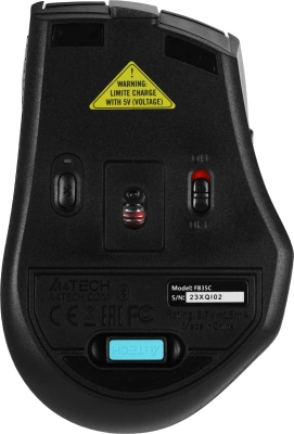 Мышь A4Tech Fstyler FB35C зеленый/черный оптическая 2000dpi беспров. BT/Radio USB 6but (FB35C MIDNIGHT GREEN)