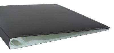 Папка с 40 прозр.вклад. Бюрократ Black&White BWBPV40BLCK A4 пластик 0.8мм черный/белый