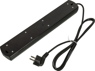 Сетевой фильтр Most RG 2м (6 розеток) черный (коробка)