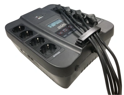 Источник бесперебойного питания Powercom Spider SPD-550U LCD USB 330Вт 550ВА черный