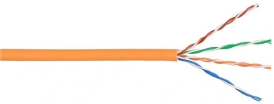 Кабель информационный Lanmaster LAN-5EFTP-PT-LSZH-OR кат.5E FTP 4 пары 26AWG LSZH внутренний 305м оранжевый