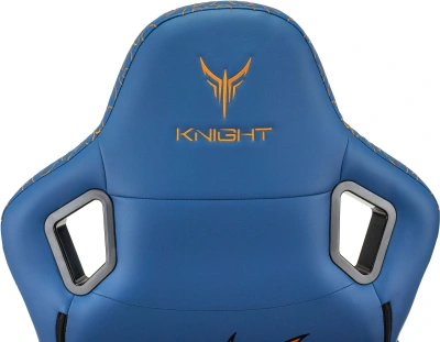 Кресло игровое Knight Craft Dragon синий экокожа с подголов. крестов. металл