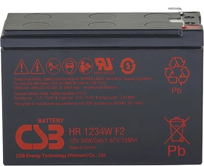 Батарея для ИБП CSB HR1234W F2 12В 9Ач
