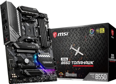 Материнская плата MSI MAG B550 TOMAHAWK MAX WIFI Soc-AM4 AMD B550 4xDDR4 ATX AC`97 8ch(7.1) 2.5Gg RAID+HDMI+DP
