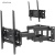 Кронштейн для телевизора Kromax PIXIS-L-2 черный 22"-65" макс.50кг настенный поворот и наклон