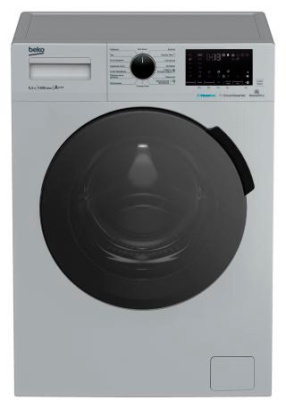 Стиральная машина Beko WSPE6H616S класс: A загр.фронтальная макс.:6.5кг серебристый инвертор