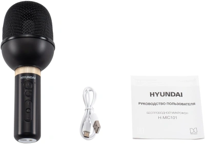 Микрофон беспроводной Hyundai H-MIC101 черный
