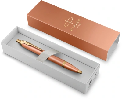 Ручка шариков. Parker IM Writing Rituals K331 (2203902) Orange GT оранжевый M син. черн. подар.кор.