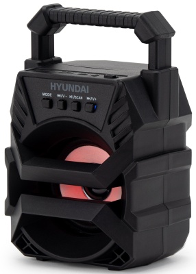 Колонка порт. Hyundai H-PS1000 черный 9W 1.0 BT/USB 10м 500mAh