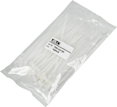 Стяжка пластиковая Lanmaster TWT-CV-150 150x3.6мм (упак:100шт) нейлон 6.6 внутри помещений