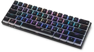 Клавиатура Оклик K763W механическая черный USB беспроводная BT/Radio Multimedia for gamer LED (1920548) кабель 1.5м