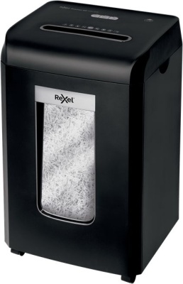 Шредер Rexel Promax QS 15/38 X EU черный (секр.P-4) фрагменты 15лист. 38лтр. скрепки скобы пл.карты