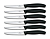 Набор ножей кухон. Victorinox Swiss Classic 6.7233.6 компл.:6предм. черный европодвес
