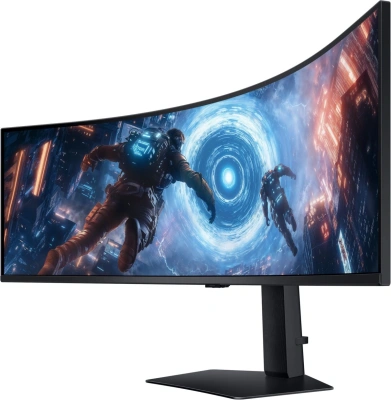 Монитор Samsung 49" Odyssey G9 S49FG916EIXCI черный VA LED 32:9 HDMI матовая HAS Piv 350cd 178гр/178гр 5120x1440 144Hz FreeSync Premium Pro DP USB 15.6кг