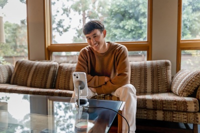 Чехол (клип-кейс) uBear для Apple iPhone 15 Plus Real Mag Case with MagSafe прозрачный (CS254TT67RL-I23M)