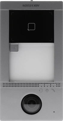 Видеопанель Hikvision DS-KV8113-WME1(C)/Flush цветной сигнал цвет панели: серебристый