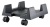 Подставка Buro BU-CS3BL черный Подставка Buro BU-CS3BL черный