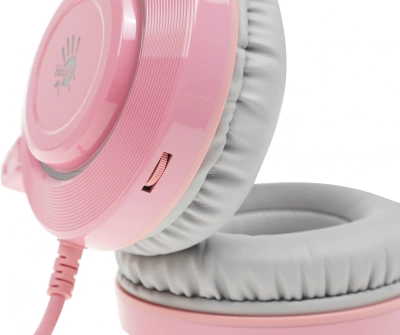 Наушники с микрофоном A4Tech Bloody G521 розовый 2.3м мониторные USB оголовье (G521 ( PINK ))